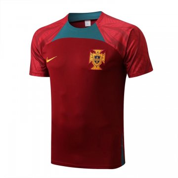 Portugal 2022-23 Red Soccer Training Jerseys Men's