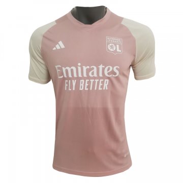 #Pre-Match Olympique Lyonnais 2023-24 Pink Soccer Training Jerseys Men's