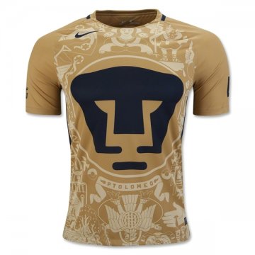UNAM Home Golden Football Jersey Shirts 2016-17 [2017558]