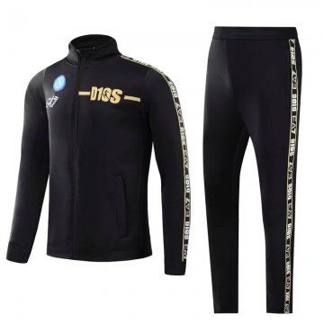 Napoli 2022-23 Black Soccer Training Suit Jacket + Pants Men's