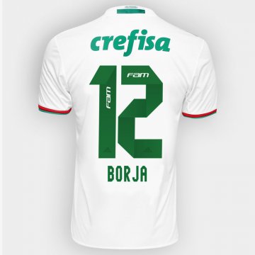 2016-17 Palmeiras Away White Football Jersey Shirts Borja #12