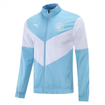 Manchester City 2022-23 Blue - White All Weather Windrunner Soccer Jacket Men's
