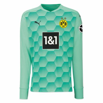 2020-21 Borussia Dortmund Goalkeeper Green LS Men's Football Jersey Shirts
