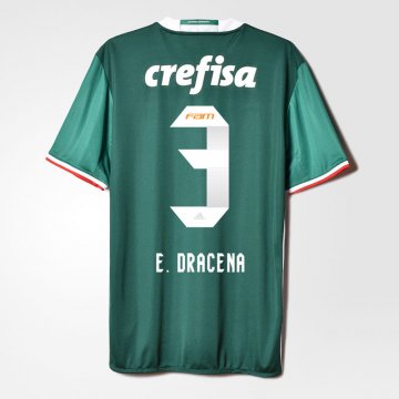 2016-17 Palmeiras Home Green Football Jersey Shirts E. Dracena #3