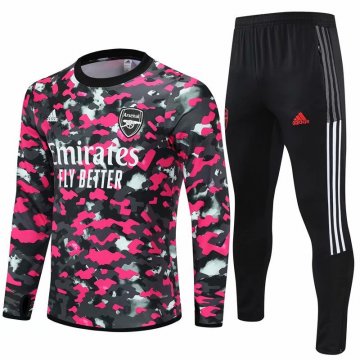 Arsenal 2021-22 Pink Pattern Football Training Suit Men's