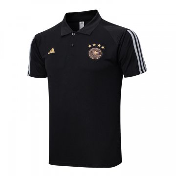 Germany 2023 Black Soccer Polo Jerseys Men's