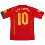 #Retro Rui Costa #10 Portugal 2004 Home Soccer Jerseys Men's