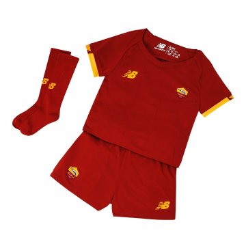 AS Roma 2021-22 Home Kid's Soccer Jersey+Short+Socks