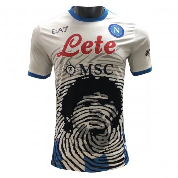 Napoli 2021-22 Maradona Limited Edition White Soccer Jerseys Men's
