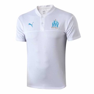 2019-20 Olympique Marseille White Men's Football Polo Shirt