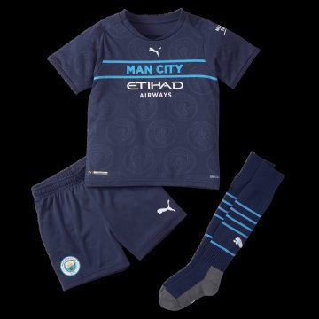Manchester City 2021-22 Third Kid's Soccer Jersey+Short+Socks