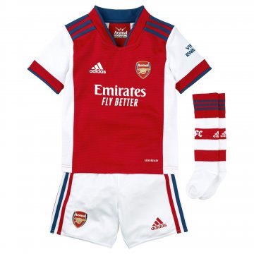 Arsenal 2021-22 Home Kid's Soccer Jersey+Short+Socks