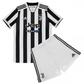2021-22 Juventus Home Kid's Football Jersey Shirts + Short