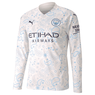 2020-21 Manchester City Third LS Men Football Jersey Shirts