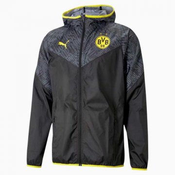 2021-22 Borussia Dortmund Black All Weather Windrunner Jacket Men's