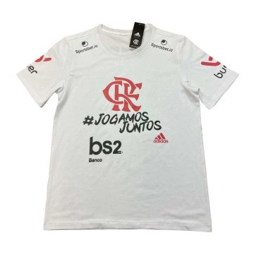 2020-21 Flamengo White Men's Football T-Shirt