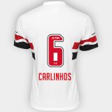 2016-17 Sao Paulo Home White Football Jersey Shirts Carlinhos #6
