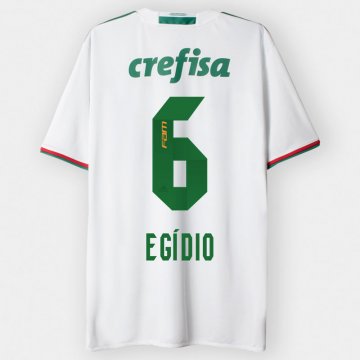 2016-17 Palmeiras Away White Football Jersey Shirts Egidio #6 [Palmeiras-bt027]