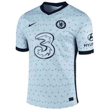 2020-21 Chelsea Away Light Grey Men Football Jersey Shirts