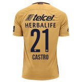 2016-17 Pumas Home Yellow Football Jersey Shirts Castro #21