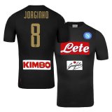 2016-17 Napoli Third Black Football Jersey Shirts #8 Jorginho