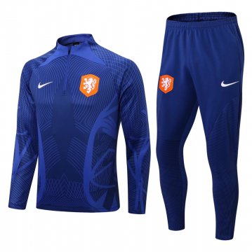 Netherlands 2022 Blue Soccer Training Suit Men's