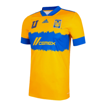 2020-21 Tigres UANL World Club Cup Home Yellow Football Jersey Shirts Men