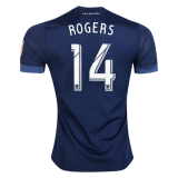 2017-18 Los Angeles Galaxy Away Blue Football Jersey Shirts Robbie Rogers #14