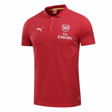2017-18 Arsenal Core Red Polo Shirt