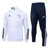 Cruzeiro 2023-24 White Soccer Jacket + Pants Men's