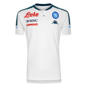 2020-21 Napoli White Men's Football Polo Shirt