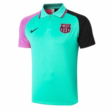 2020-21 Barcelona Green BP Men's Football Polo Shirt