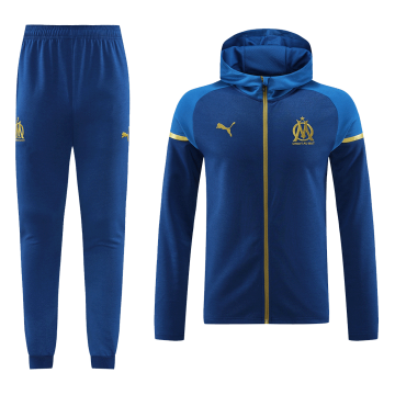 #Hoodie Marseille 2023-24 Navy Soccer Jacket + Pants Men's