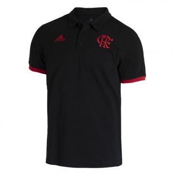 2021-22 Flamengo Black Men's Football Polo Shirt
