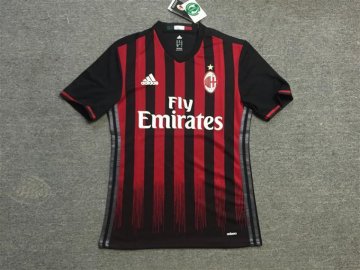 2016-17 Ac Milan Home Red Football Jersey Shirts Player Version