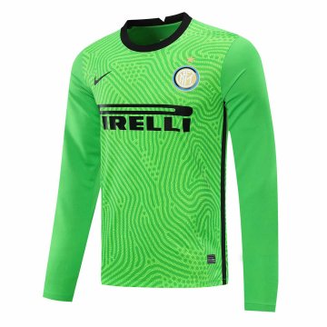 2020-21 Inter Milan Goalkeeper Green Long Sleeve Men Football Jersey Shirts [2020127157]