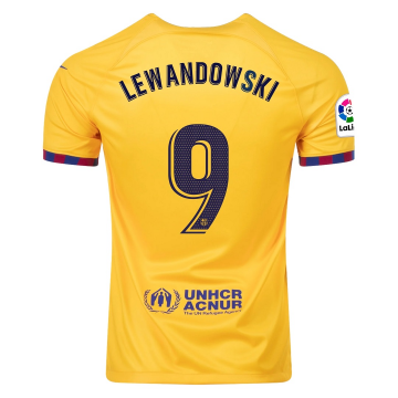 #Lewandowski #9 Barcelona 2022-23 Fourth Soccer Jerseys Men's