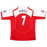 #Retro Pires #7 Arsenal 2004/2005 Home Soccer Jerseys Men's