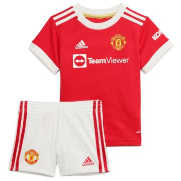 2021/22 Manchester United Home Football Kit (Shirt + Short) Kid's