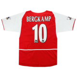 #Retro Bergkamp #10 Arsenal 2002/2004 Home Soccer Jerseys Men's