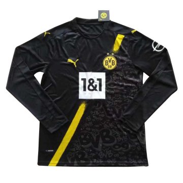 2020-21 Borussia Dortmund Away Men LS Football Jersey Shirts