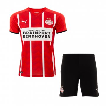 PSV 2021-22 Home Soccer Jerseys + Short Kid's