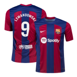 #LEWANDOWSKI #9 Barcelona 2023/24 Home Soccer Jerseys Men's