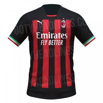 AC Milan 2022-23 Home Soccer Jerseys Men's