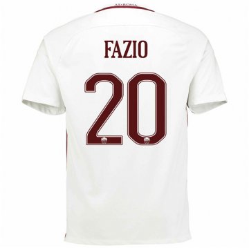 2016-17 Roma Away White Football Jersey Shirts Fazio #20