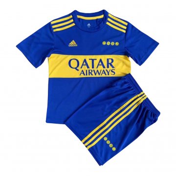 2021-22 Boca Juniors Home Football Jersey Shirts + Short Kid's