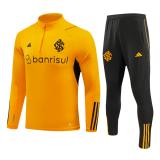 SC Internacional 2023-24 Orange Soccer Sweatshirt + Pants Men's