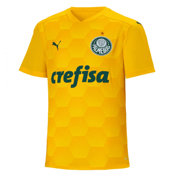 2020-21 SE Palmeiras Goalkeeper Yellow Men's Football Jersey Shirts
