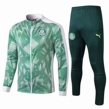 2019-20 Palmeiras Green/White Men's Football Training Suit(Jacket + Pants)