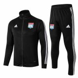 2019-20 Olympique Lyonnais Black Men's Football Training Suit(Jacket + Pants)